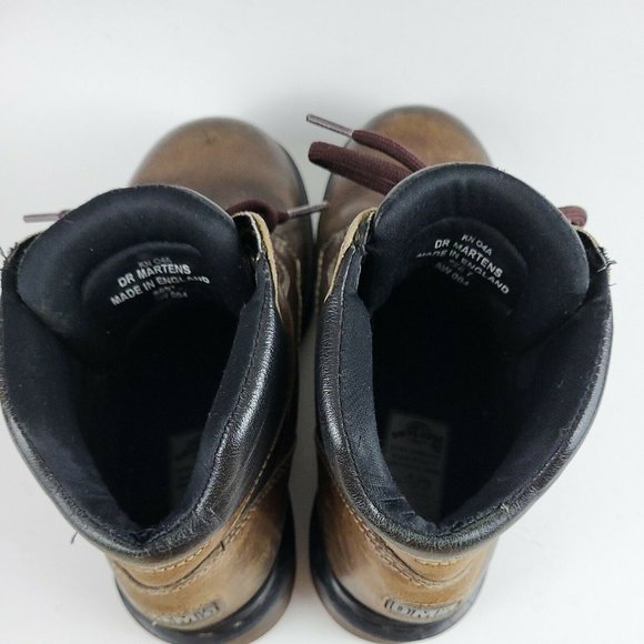 Dr Martens 8697 Brown Leather Boots Mens Size 7 (Womens 8.5) Made in England - Picture 9 of 12